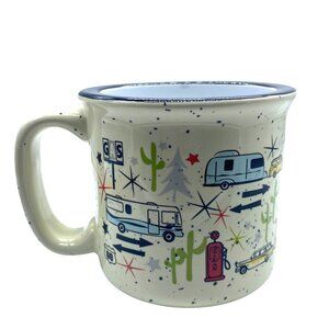 Camp Casual Wanderlust RV Adventure Camping Camper Ceramic Coffee Mug Cup 3.5”
